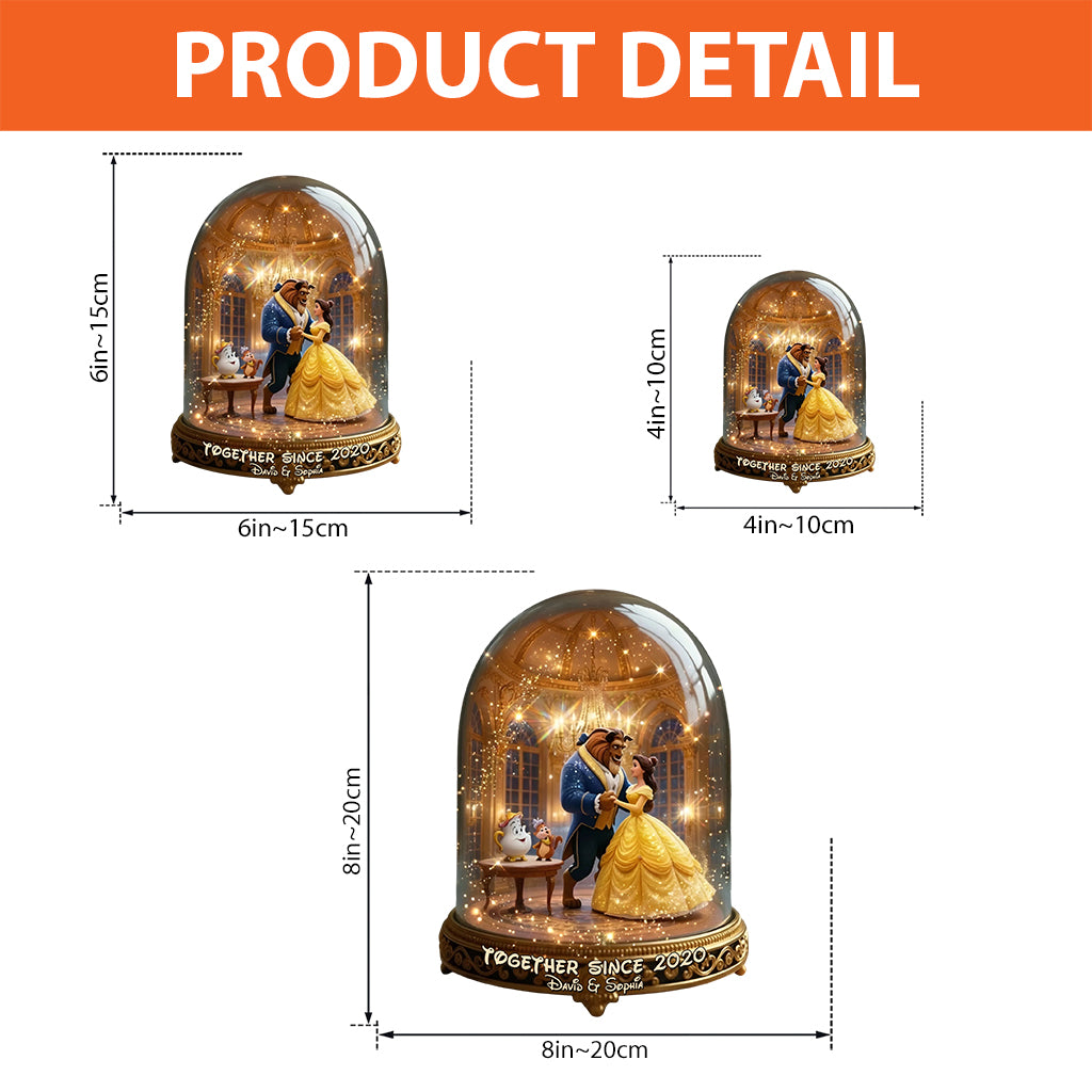 Magical Beauty And The Monster - Personalized Beauty And The Beast Custom Shaped Acrylic Plaque