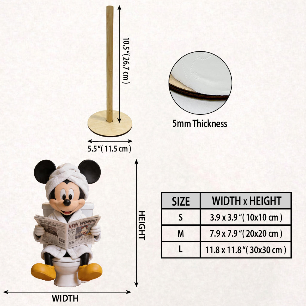 Cartoon Mouse Lovers Gift - Personalized Mouse Paper Towel Stand
