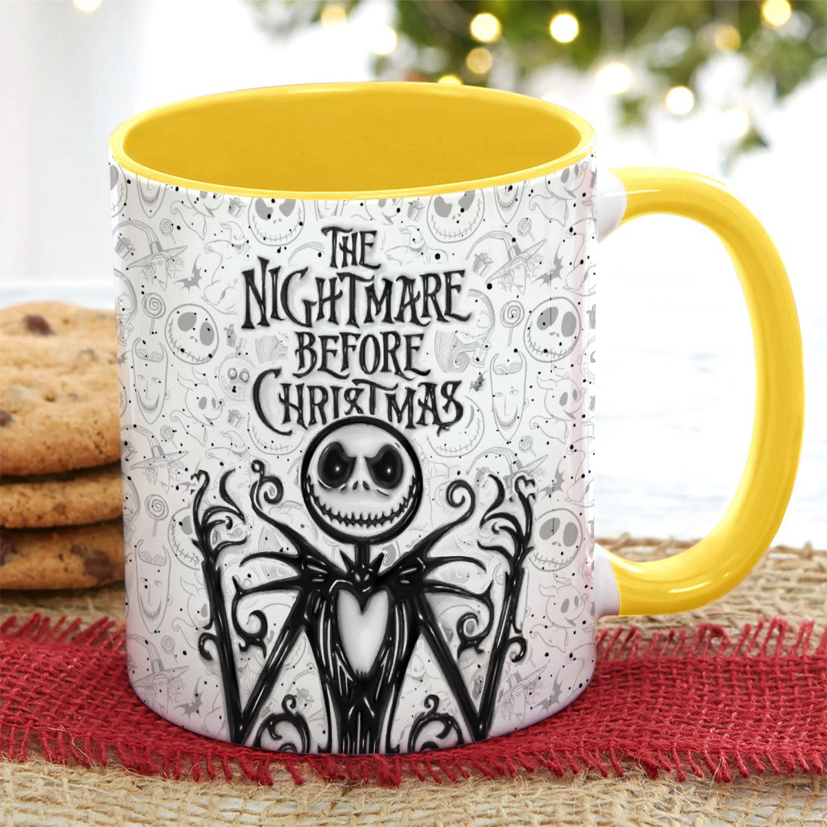 Jack The Nightmare - Personalized Nightmare Bottom Printed Accent Mug