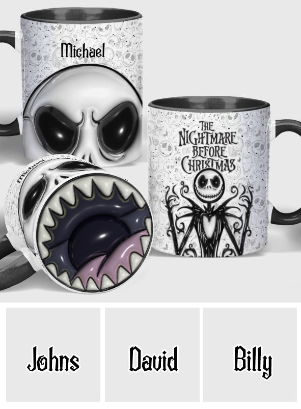 Jack The Nightmare - Personalized Nightmare Bottom Printed Accent Mug