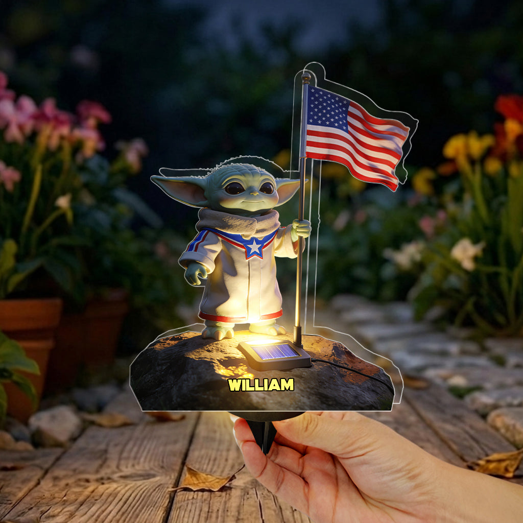 May The 250th Be With You - Personalized The Force Solar Acrylic Light