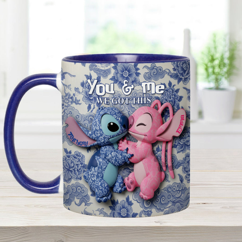 You & Me We Got This - Personalized Ohana Accent Mug