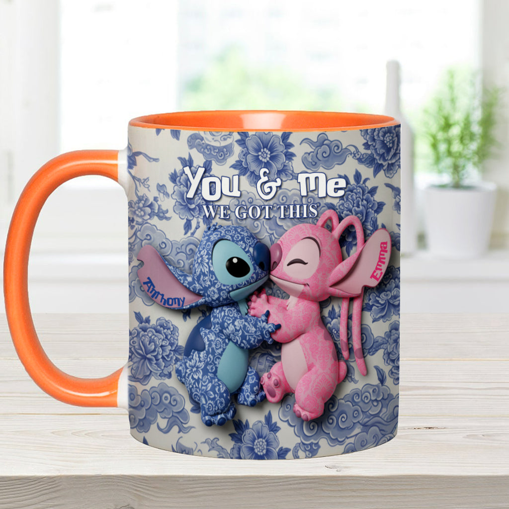 You & Me We Got This - Personalized Ohana Accent Mug