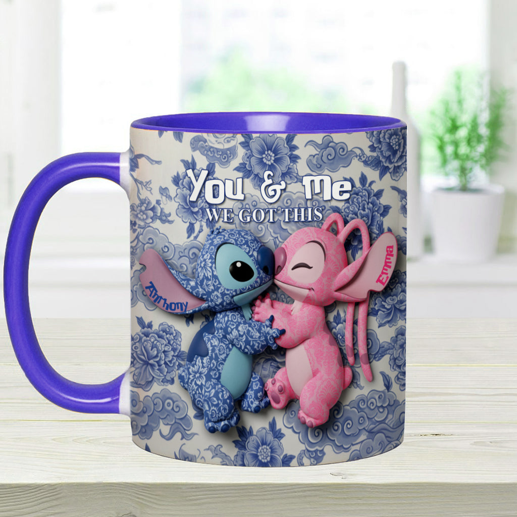 You & Me We Got This - Personalized Ohana Accent Mug