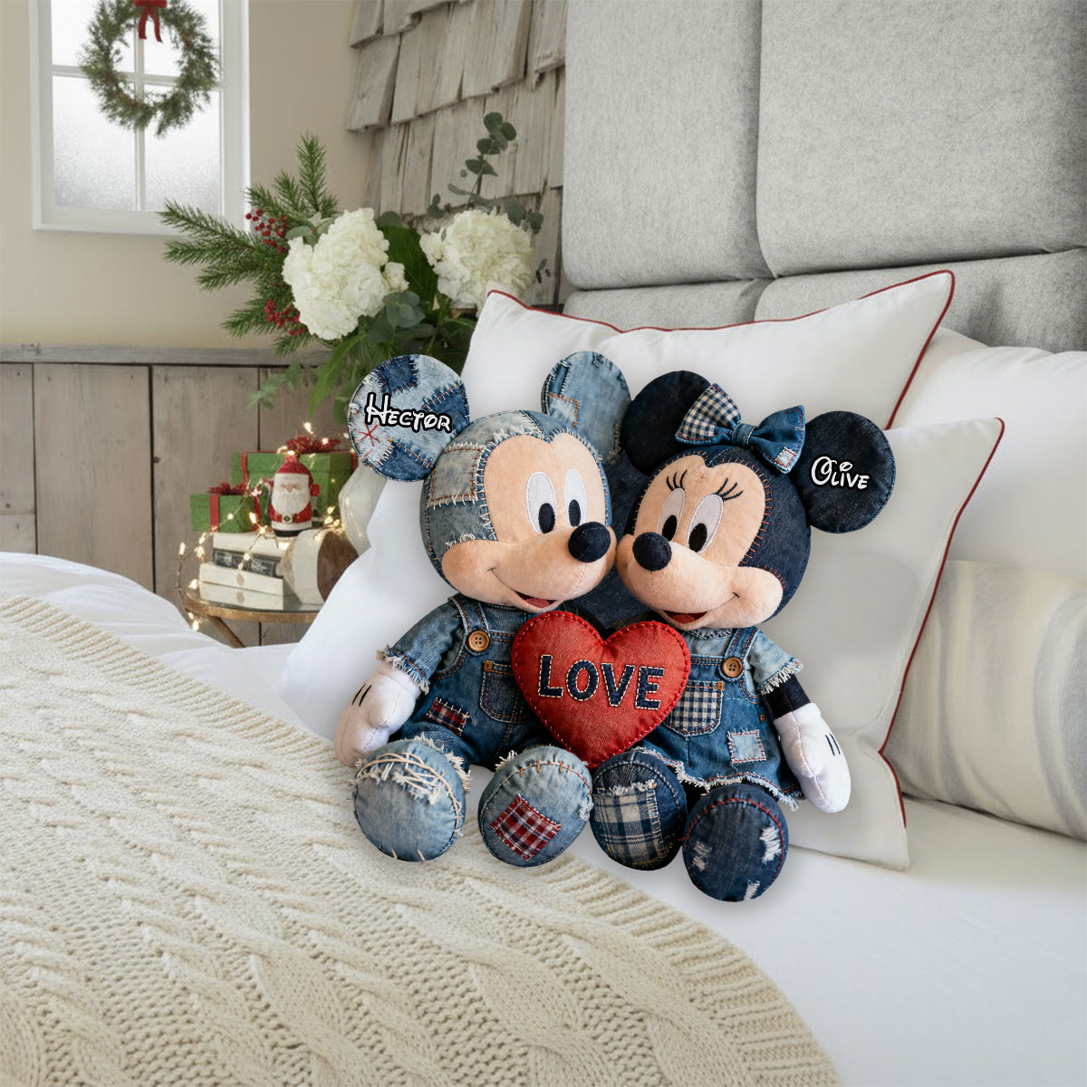 Perfect Gift For Couple - Personalized Mouse Faux Fur Shaped Pillow