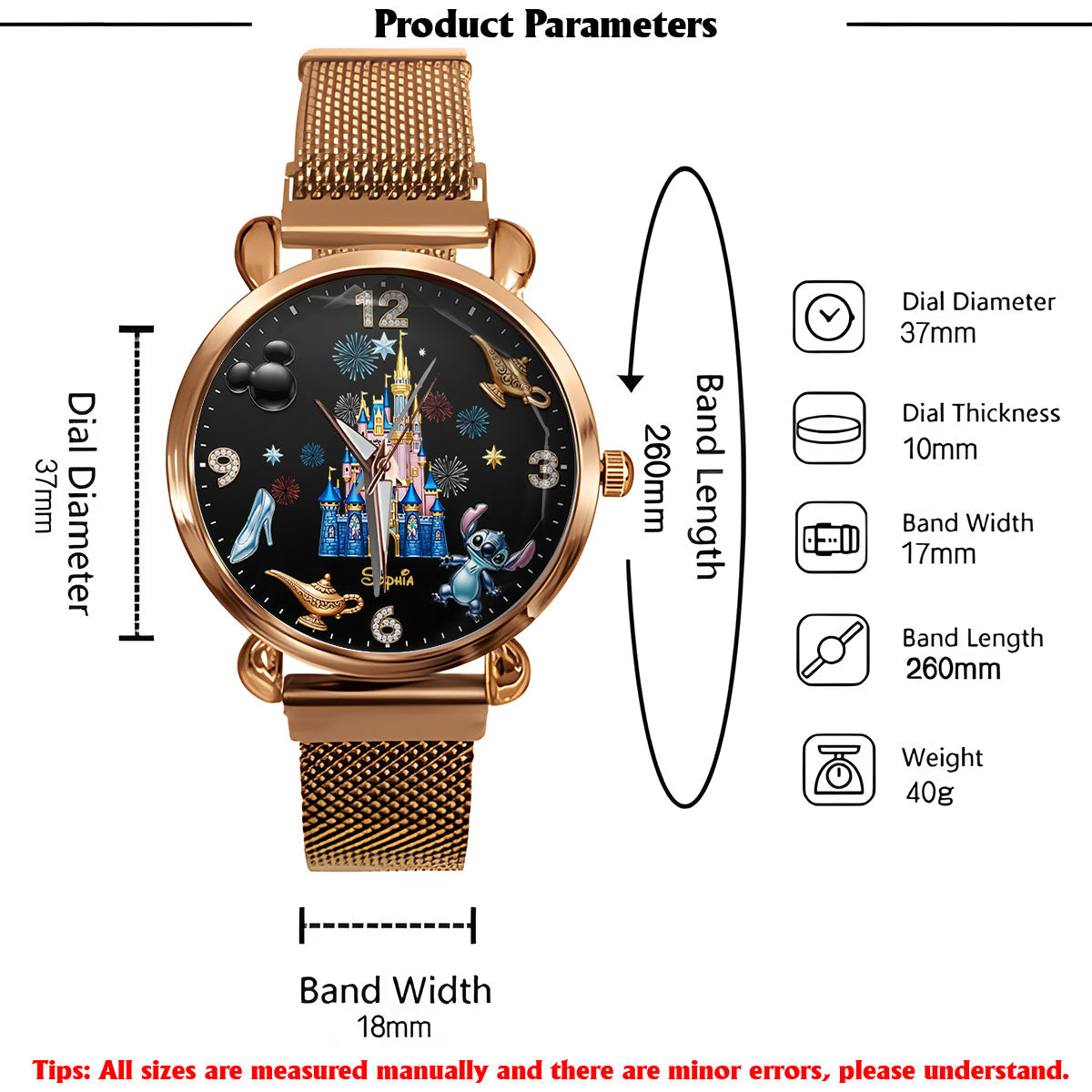 The Magical Castle - Personalized Mouse Women Hand Watch