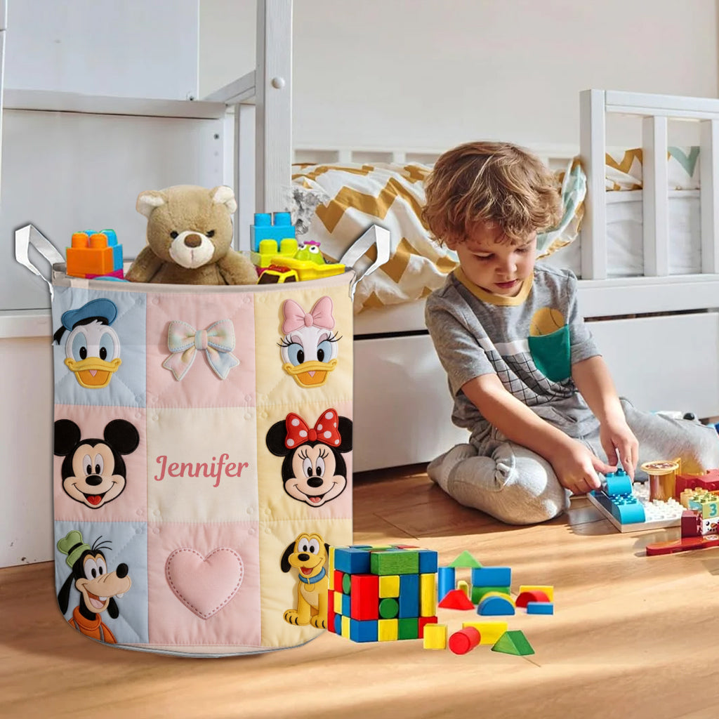 Kids Storage Basket - Personalized Mouse Storage Basket