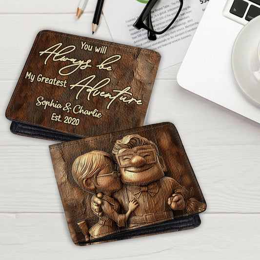 My Greatest Adventure - Personalized Mouse Leather Wallet