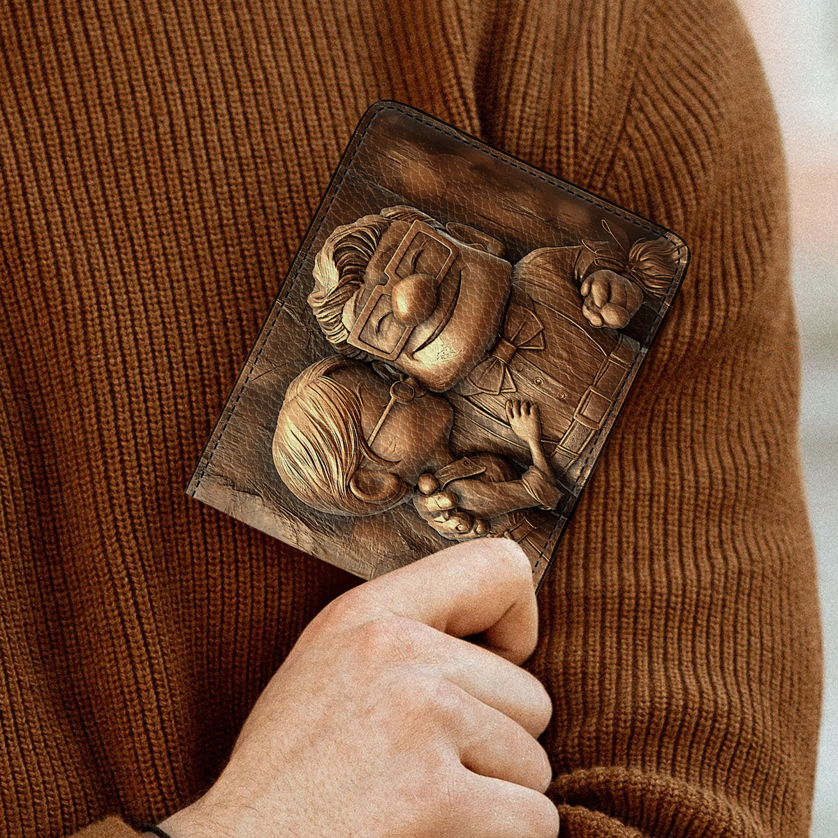 My Greatest Adventure - Personalized Mouse Leather Wallet