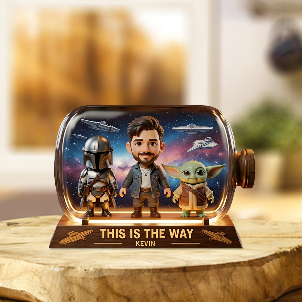 Any Photo This Is The Way - Personalized The Force Custom Shaped Acrylic Plaque