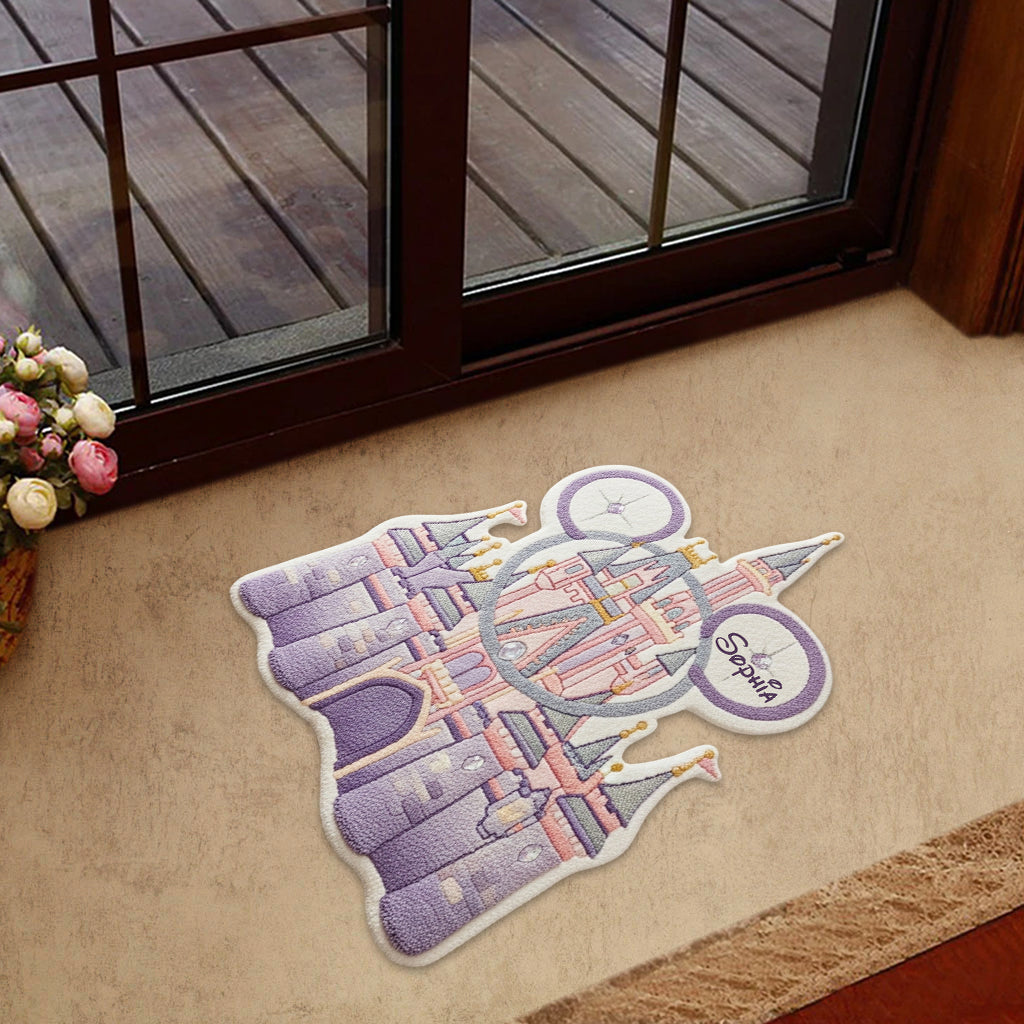 Magical Castle - Personalized Mouse Shaped Doormat/ Rug