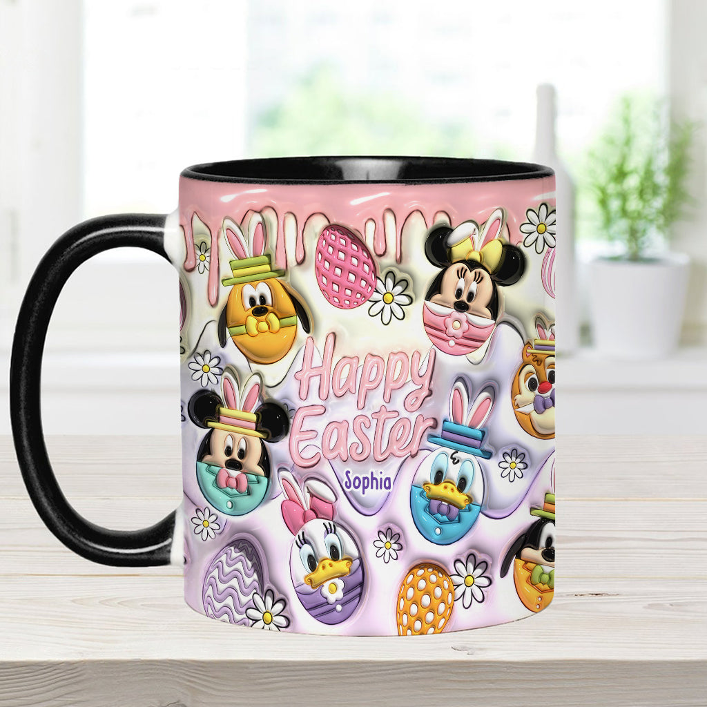 Happy Easter - Personalized Mouse Accent Mug