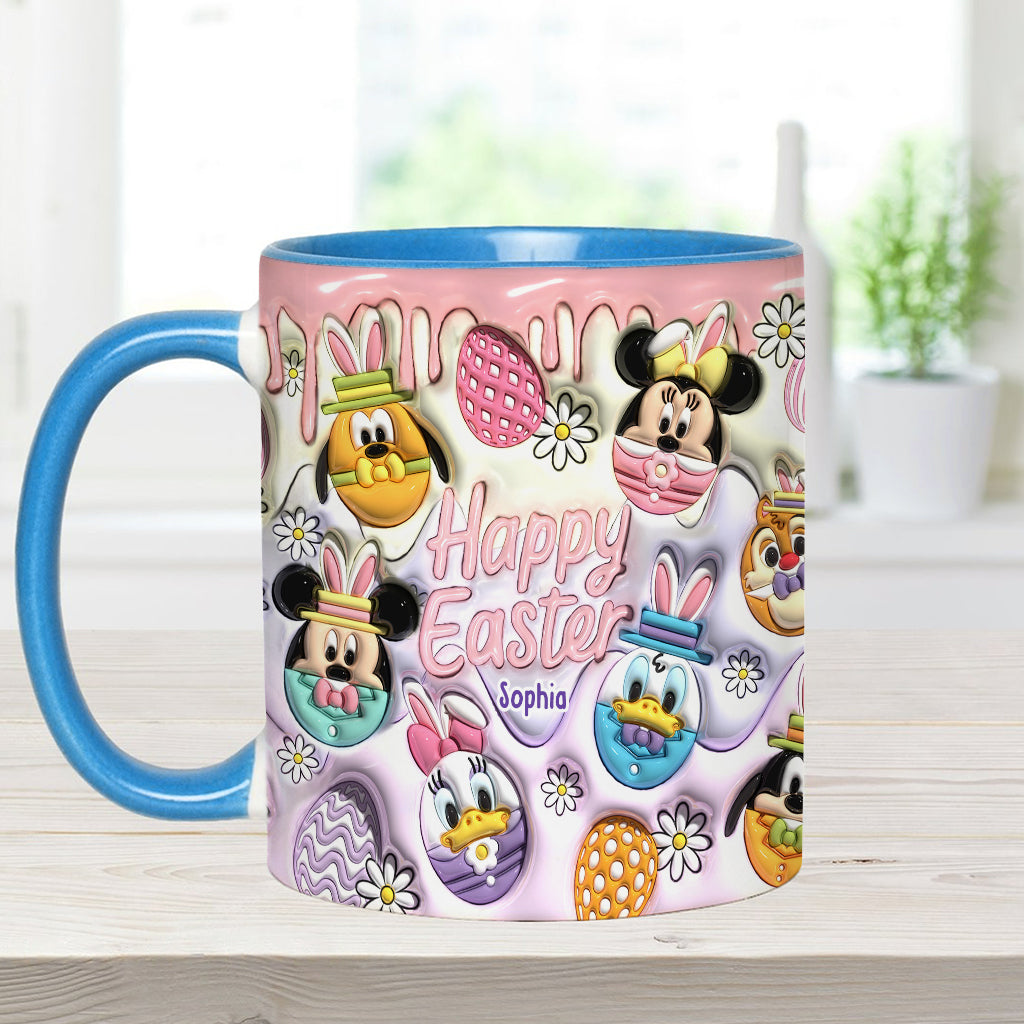 Happy Easter - Personalized Mouse Accent Mug