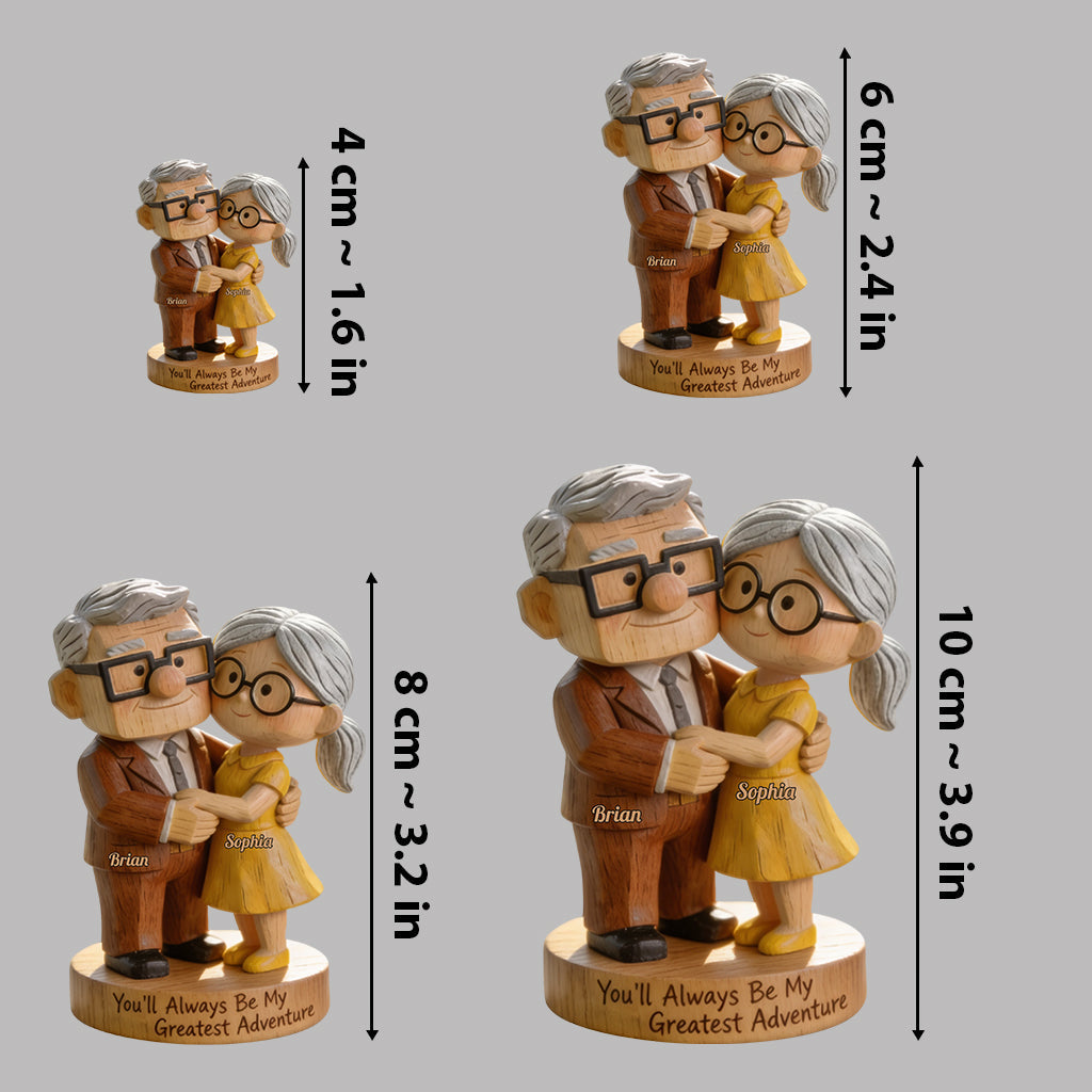 You Are My Greatest Adventure - Personalized Up Movie Couple Premium 3D Figurine