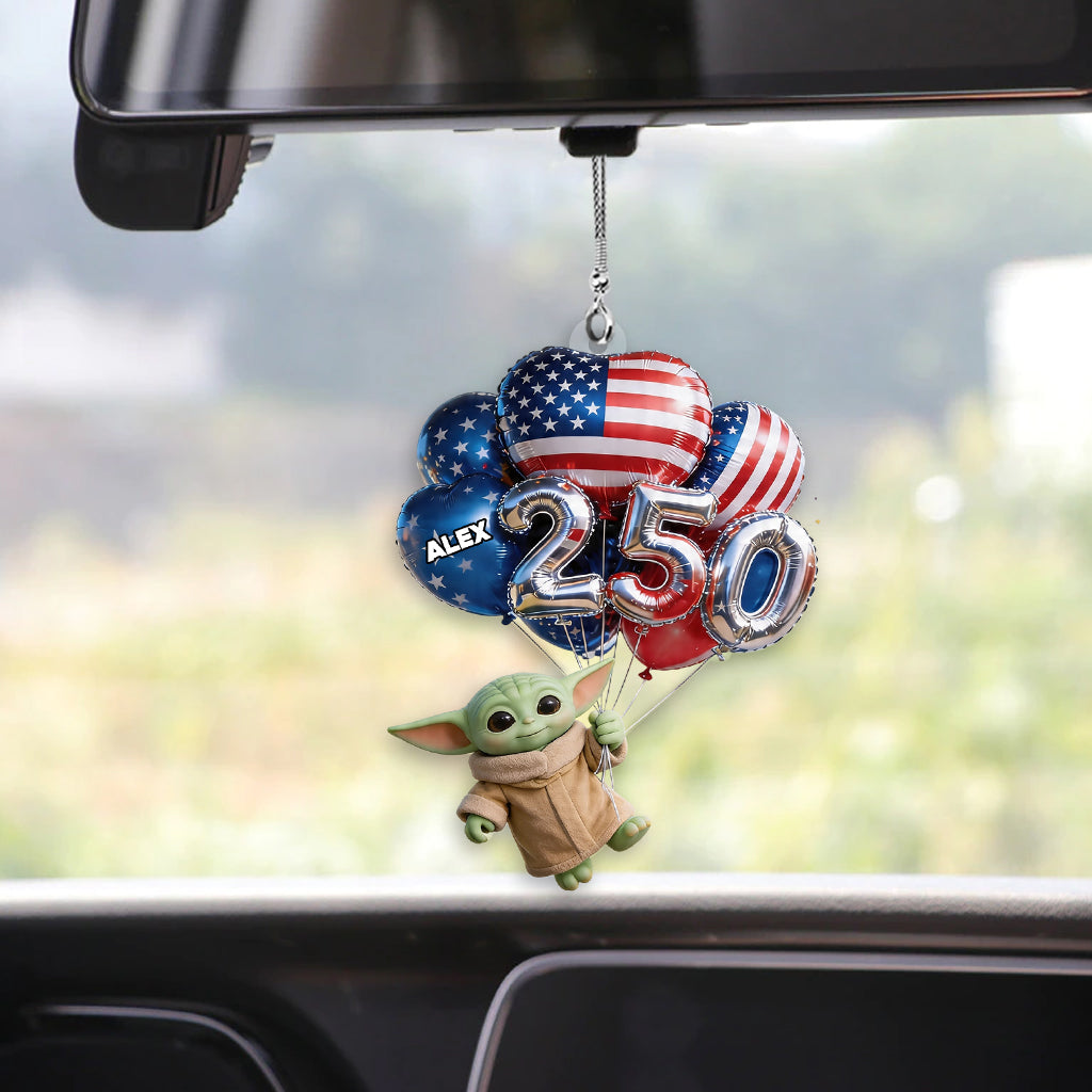 Hanging Balloons Baby Cute 250 - Personalized The Force Transparent Car Ornament