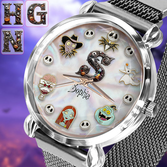 Dark Letters - Personalized Nightmare Women Hand Watch