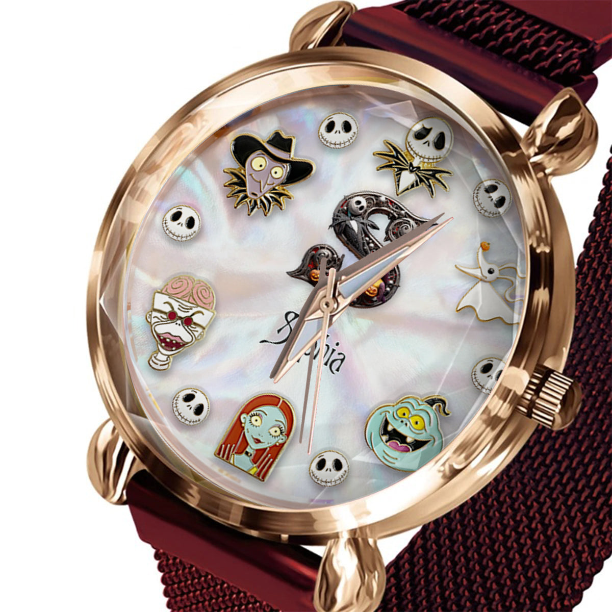 Dark Letters - Personalized Nightmare Women Hand Watch