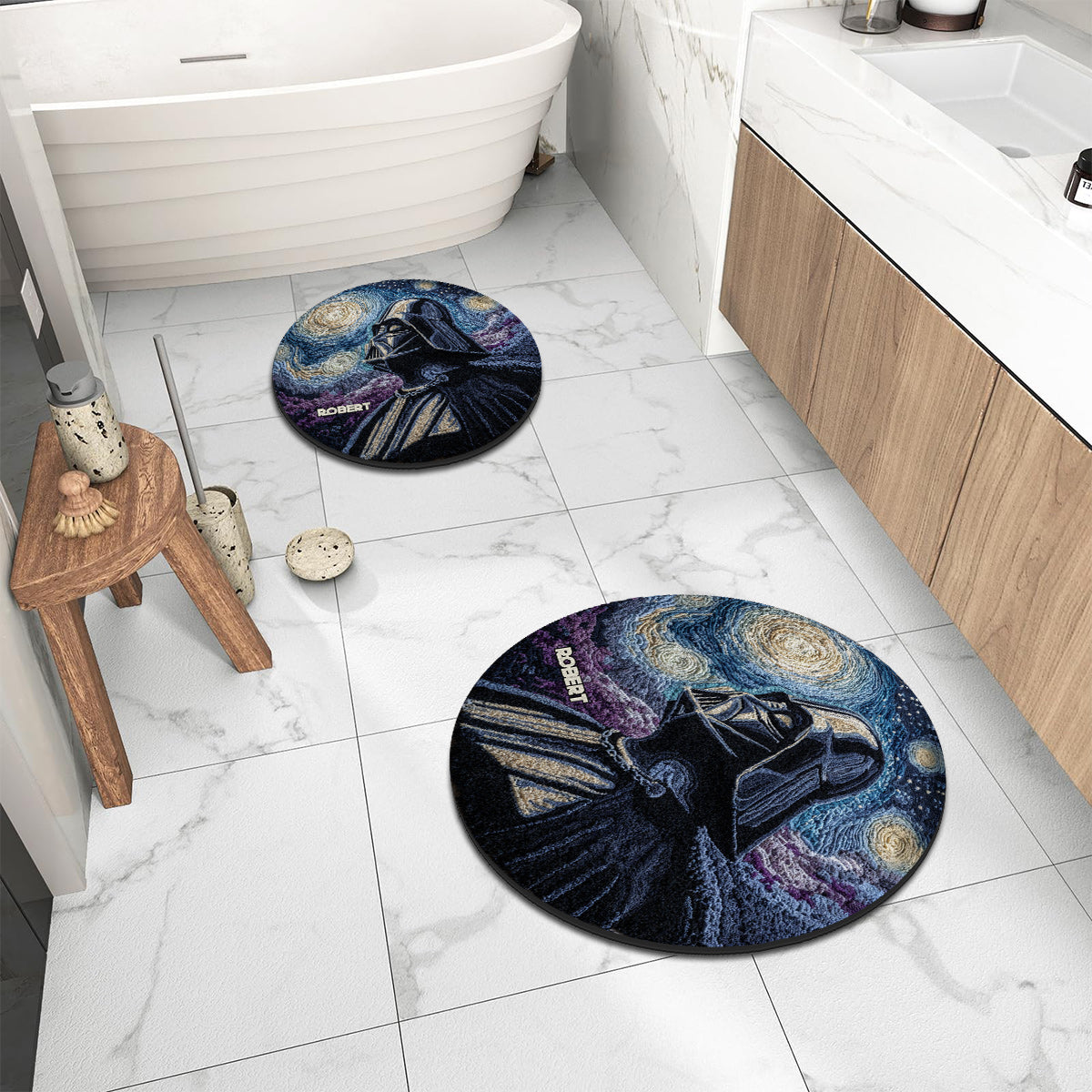 Starry Night - Personalized The Force Non-Slip Tufted Rug