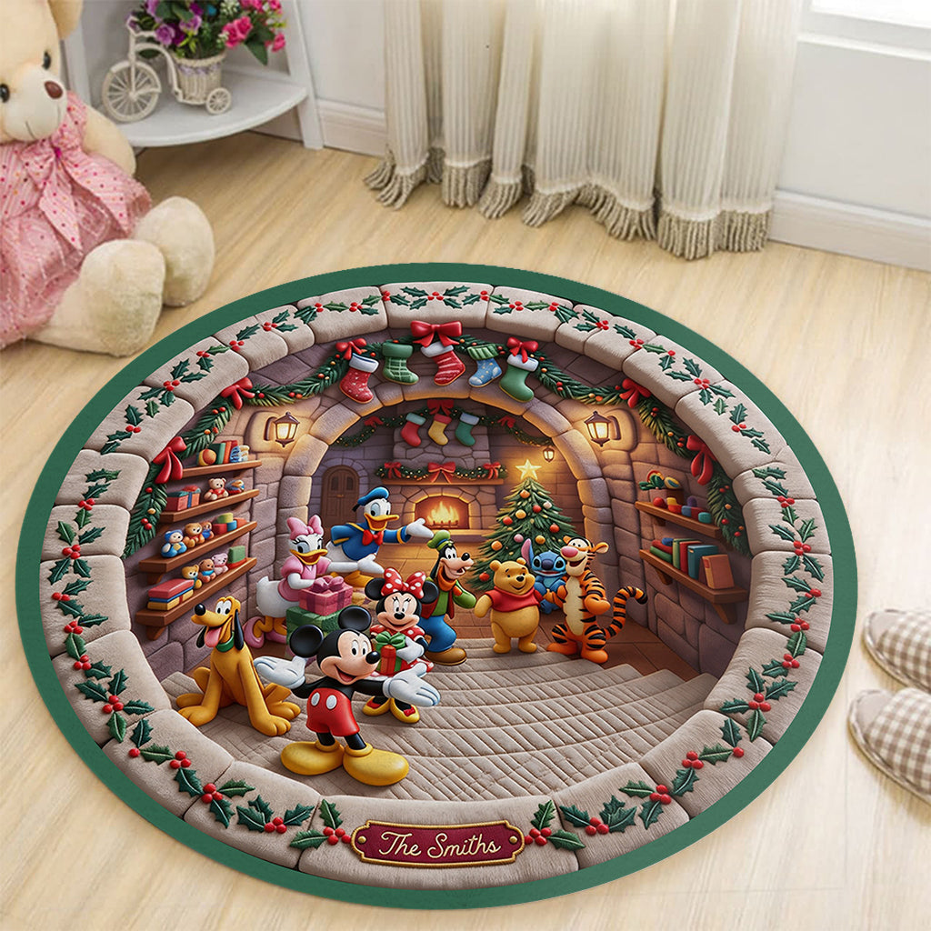 Believe In Magic - Personalized Mouse Round Rug