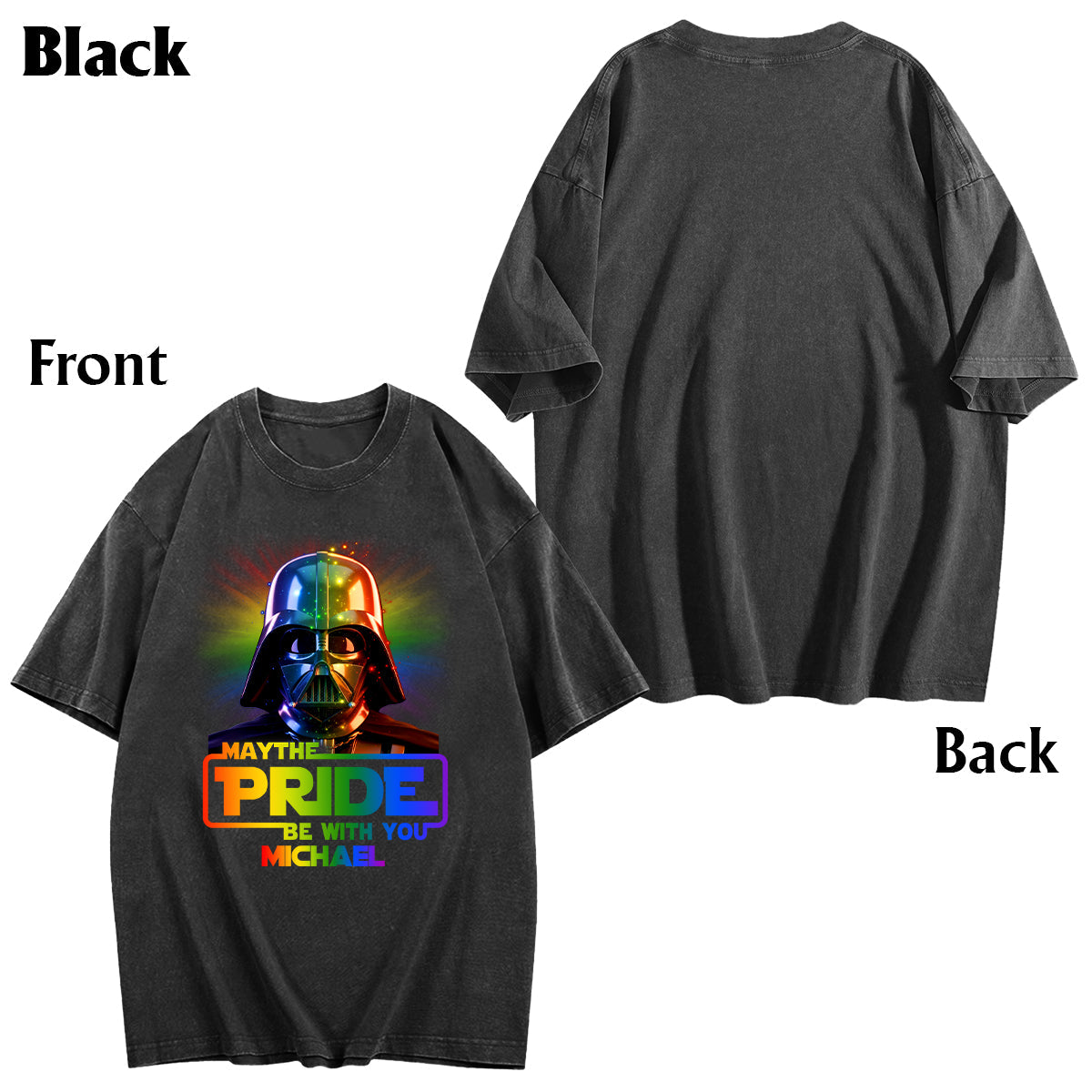 May The Pride Be With You - Personalized LGBT Support Wash T-Shirt