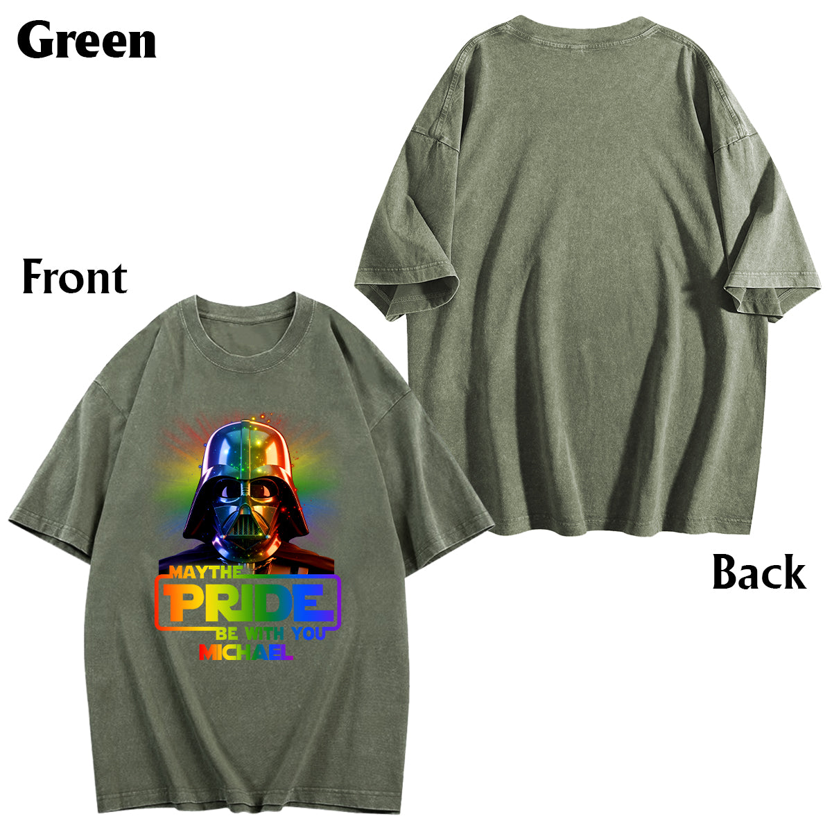 May The Pride Be With You - Personalized LGBT Support Wash T-Shirt