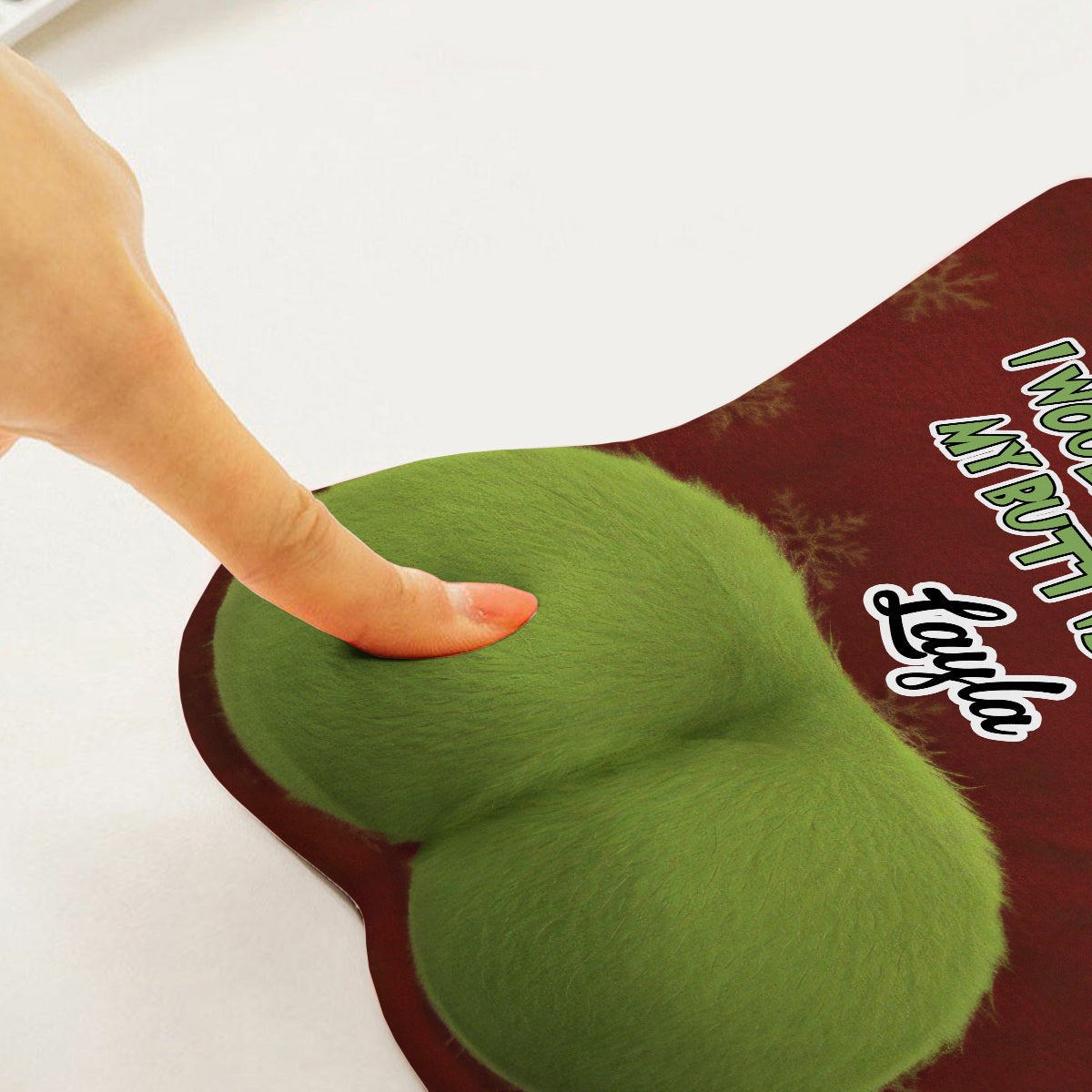 I Love You With All My Butt - Perfect Christmas Gift For Him - Personalized Stole Christmas 3D Mouse Pad