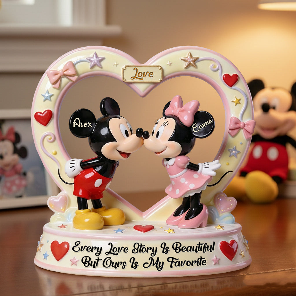 Our Story Is My Favorite - Personalized Mouse Custom Shaped Acrylic Plaque