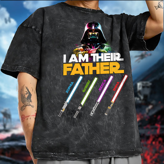 I Am Their Father - Personalized Father Wash T-shirt