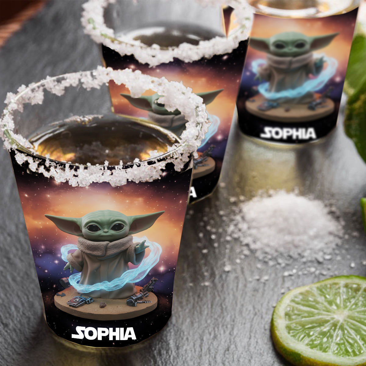 Galaxy Wars - Personalized The Force Shot Glasses Set