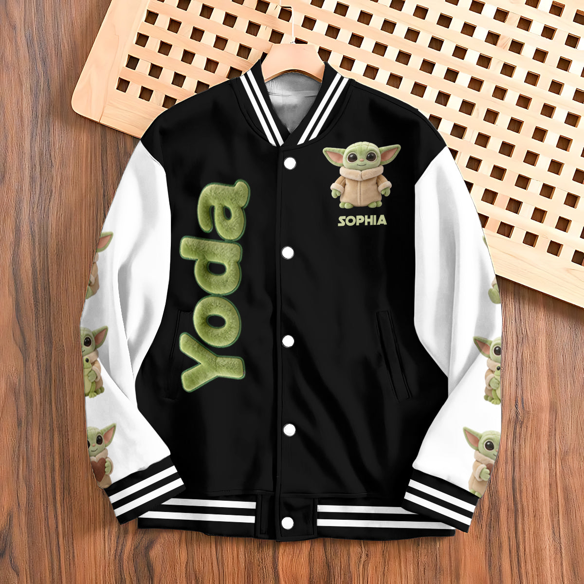Cute Baby - Personalized The Force Varsity Jacket