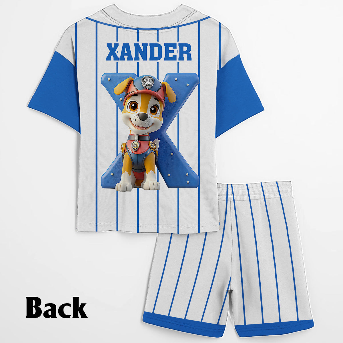No Job Is Too Big, No Pup Is Too Small - Personalized Paw Patrol Kid Jersey Shirt & Shorts