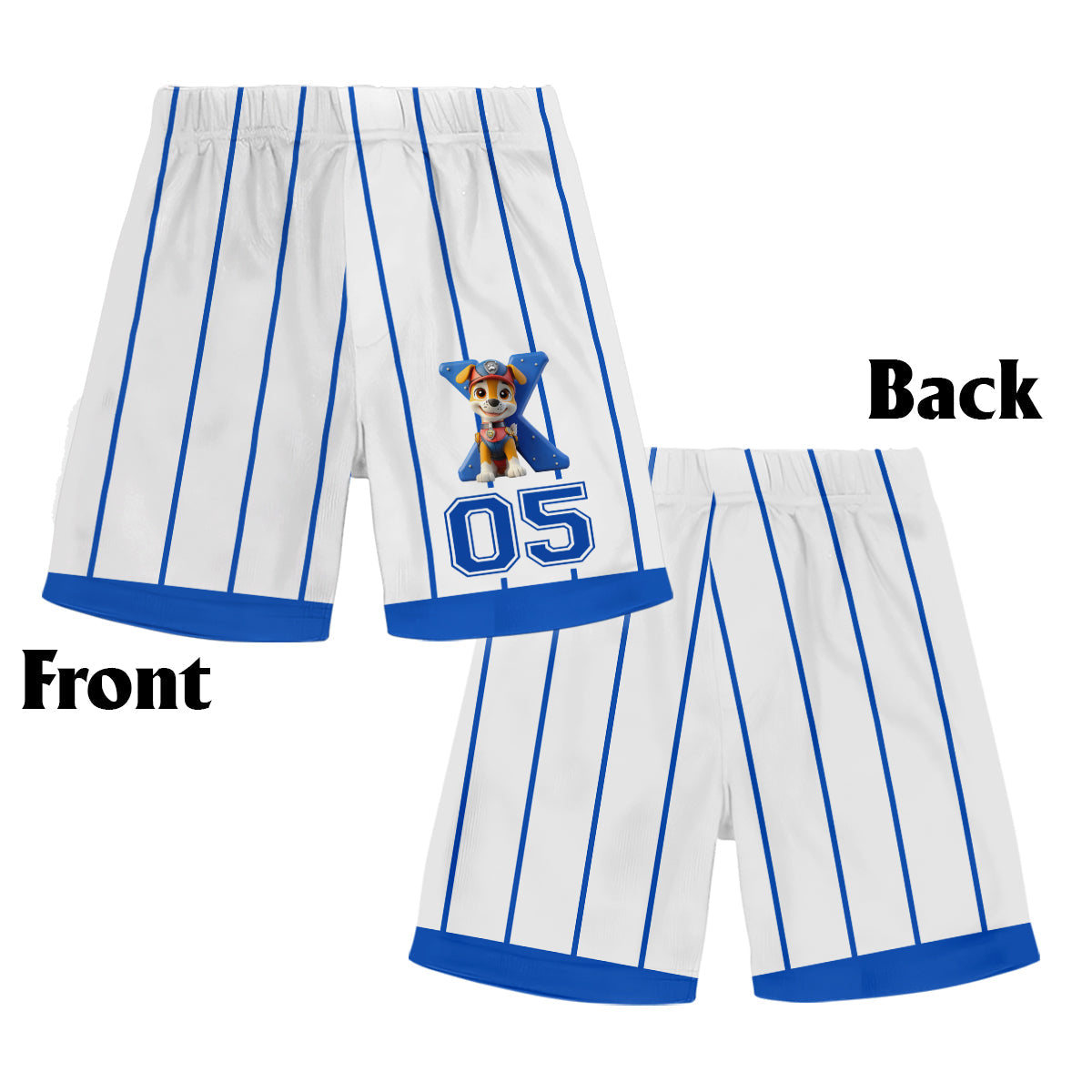 No Job Is Too Big, No Pup Is Too Small - Personalized Paw Patrol Kid Jersey Shirt & Shorts