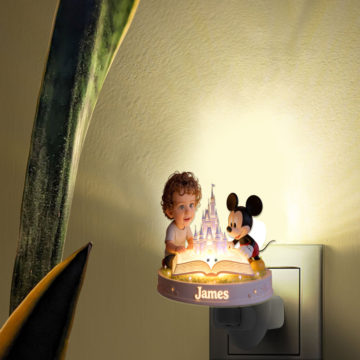 Custom Any Photo - Personalized Dream Trip Acrylic Plug-In Night Light