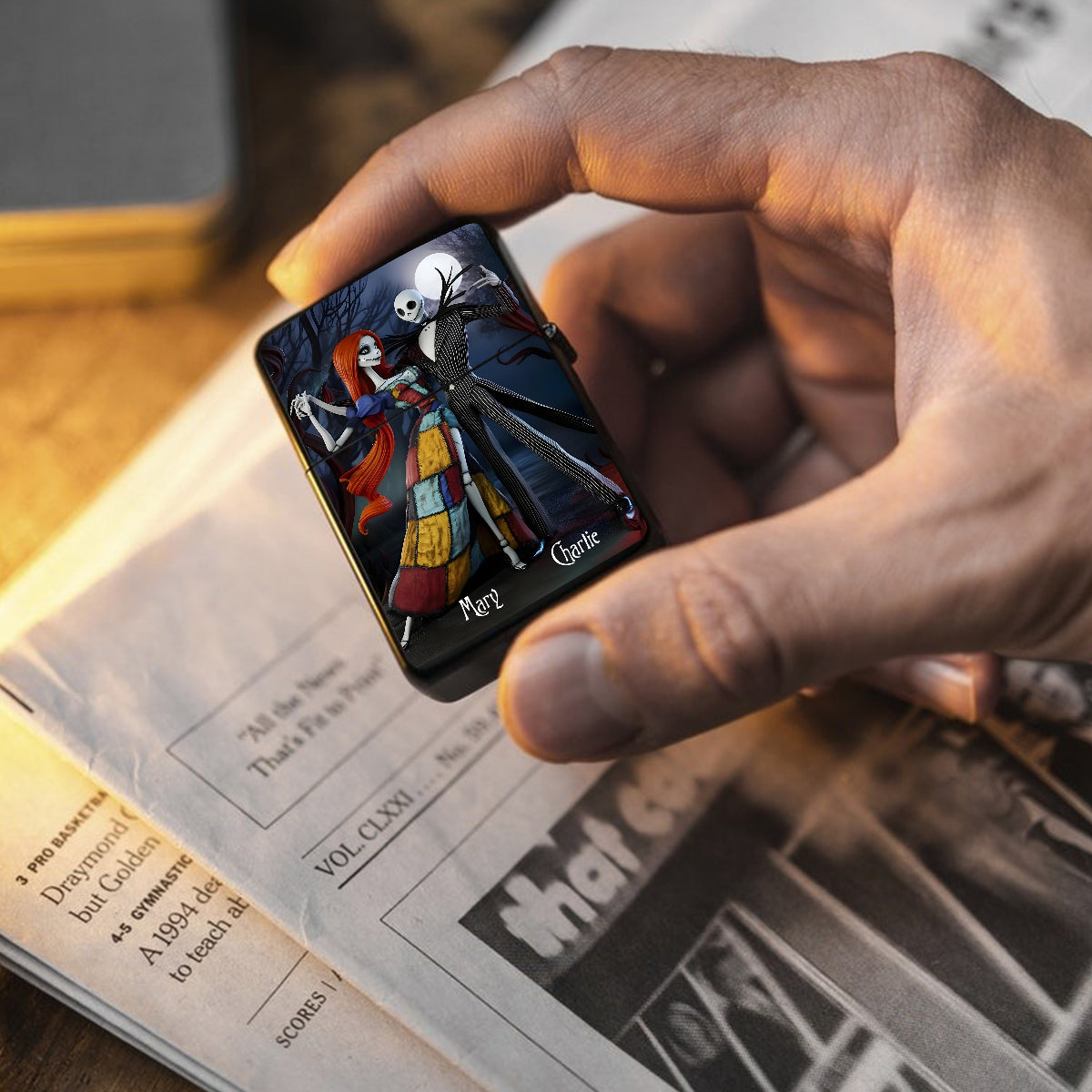 We're Simply Meant To Be - Personalized Nightmare Lighter
