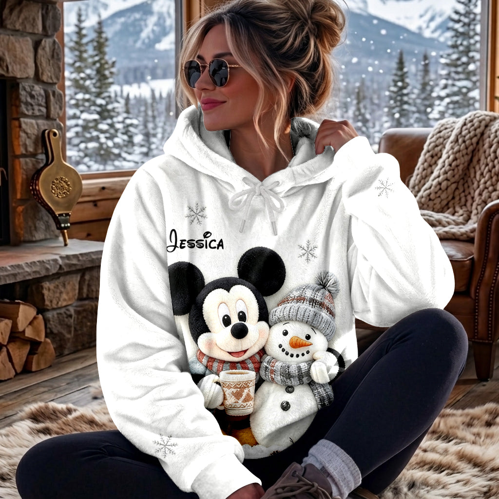 Believe In Magic - Personalized Mouse Fleece Hoodie
