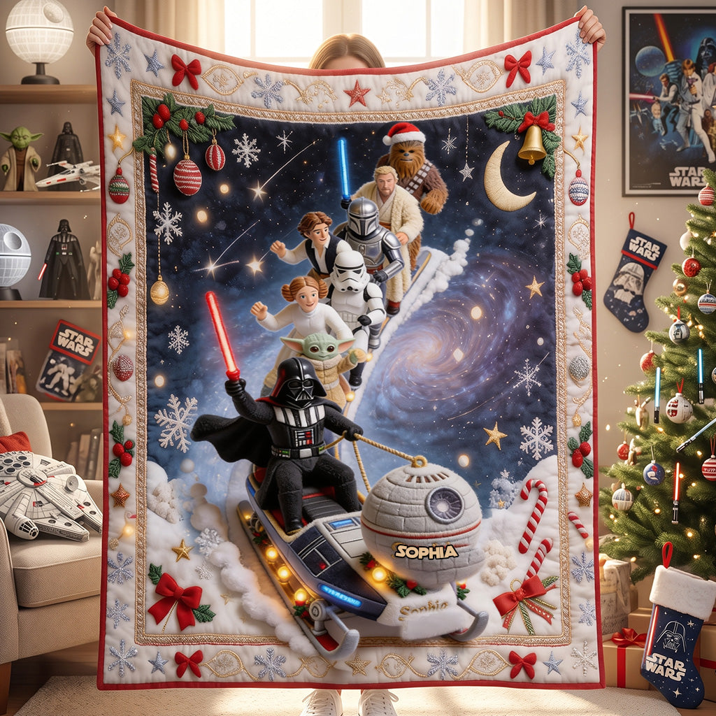 Merry Christmas - Personalized The Force Blanket
