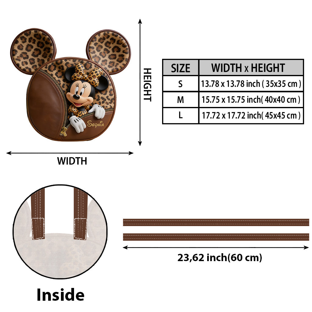 Magic Mouse - Personalized Mouse Custom Shape Tote Bag