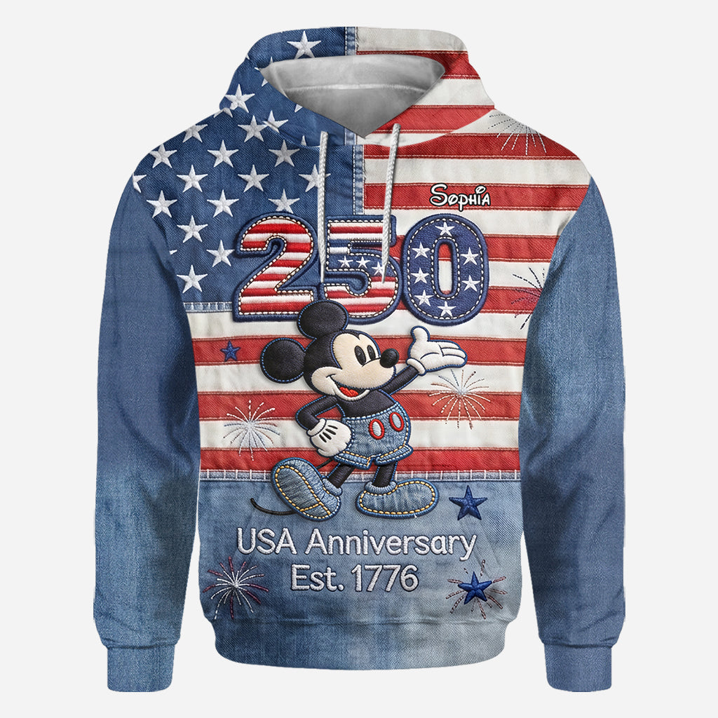 250th Anniversary - Personalized Mouse All Over Shirt