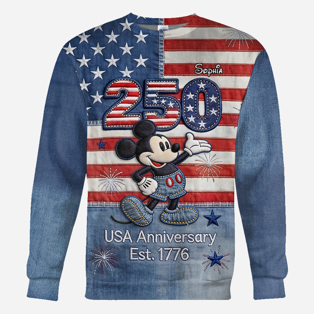 250th Anniversary - Personalized Mouse All Over Shirt