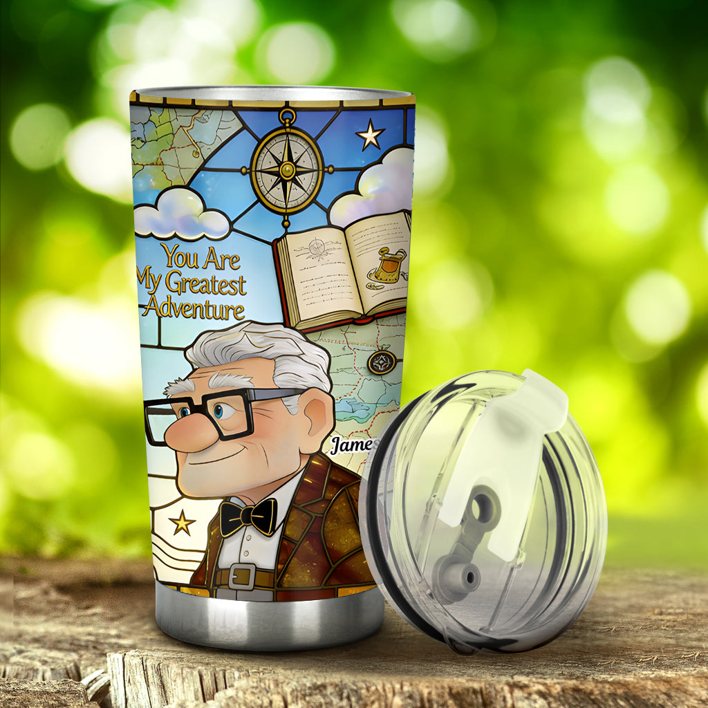 You Are My Greatest Adventure - Personalized Up Movie Couple Tumbler