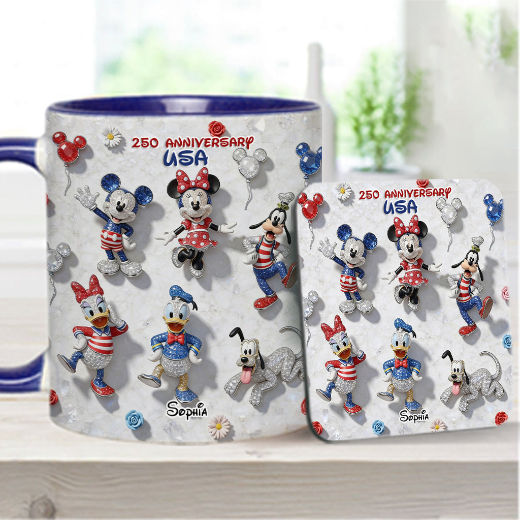 Friends 250 Anniversary - Personalized Mouse Accent Mug & Coaster