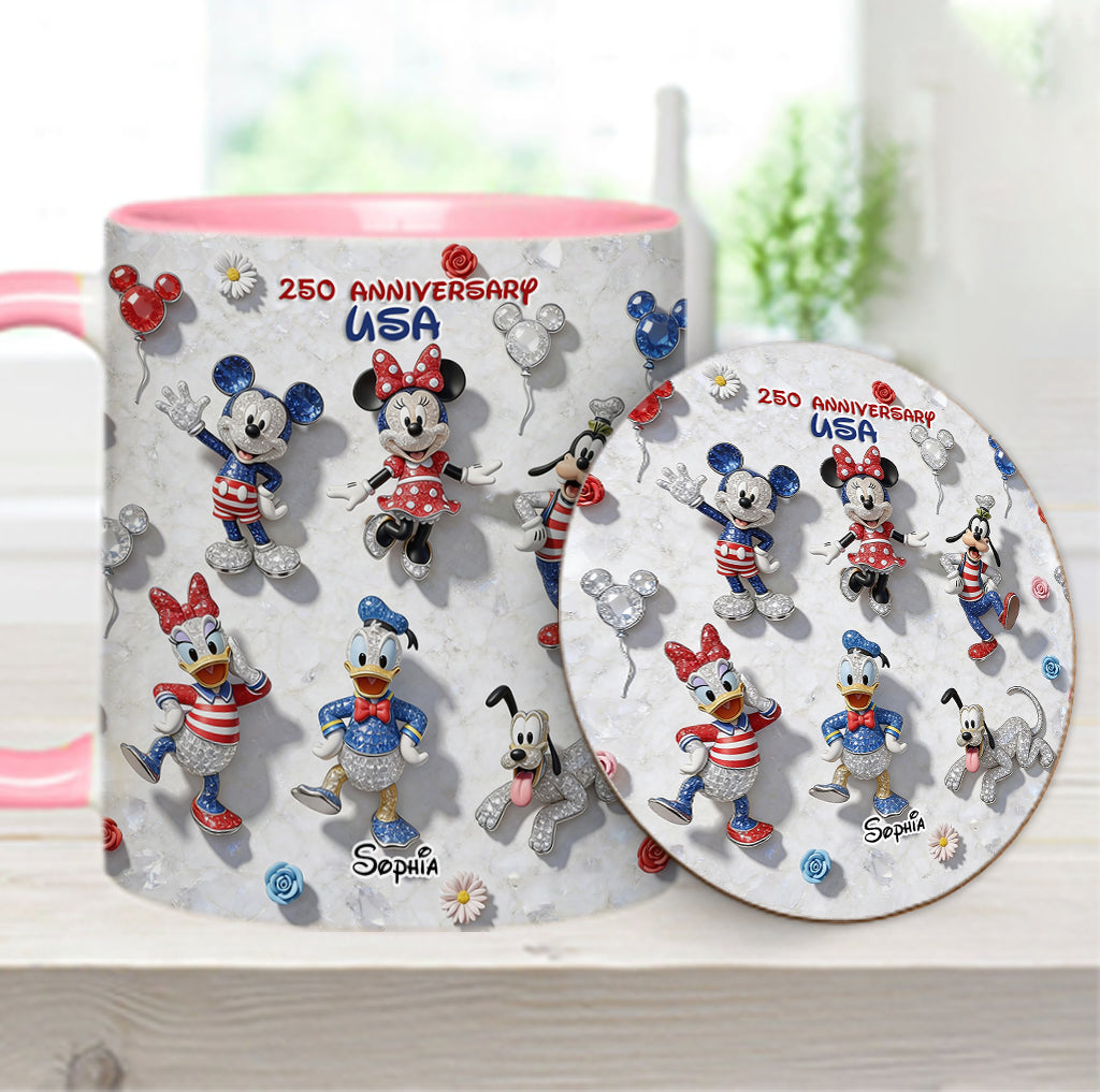 Friends 250 Anniversary - Personalized Mouse Accent Mug & Coaster