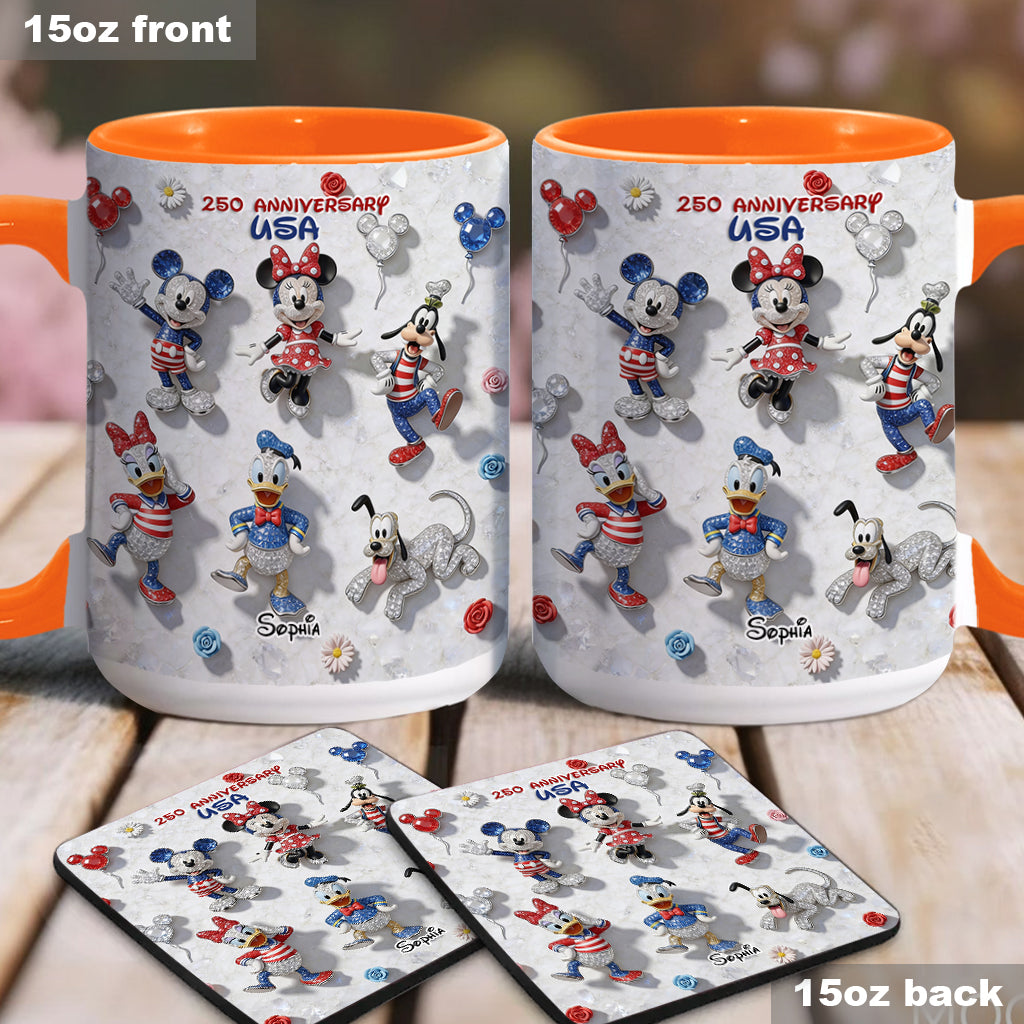 Friends 250 Anniversary - Personalized Mouse Accent Mug & Coaster