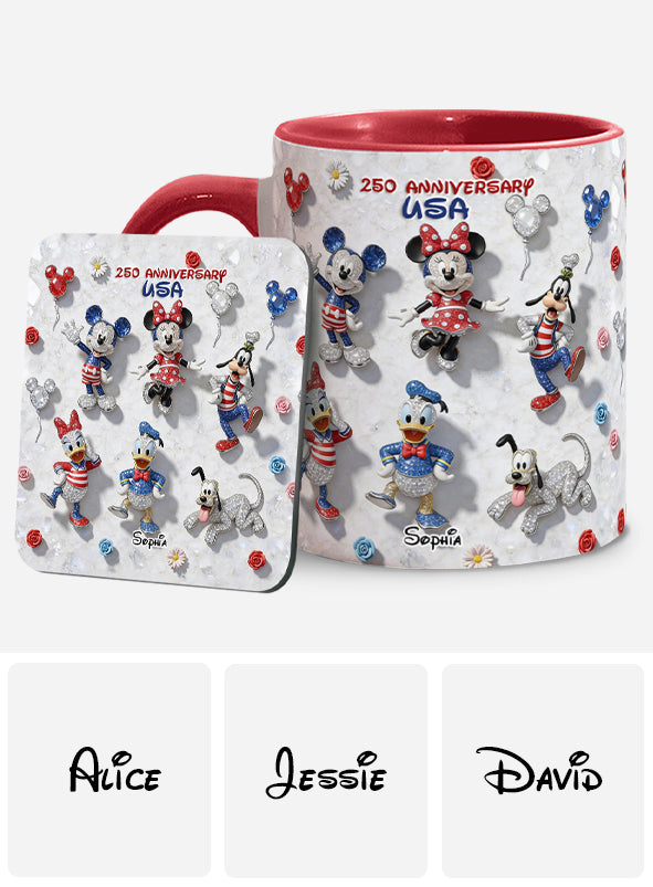 Friends 250 Anniversary - Personalized Mouse Accent Mug & Coaster