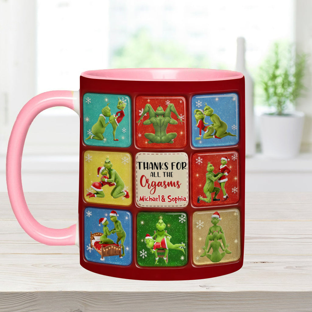 Merry Grinchmas - Personalized Stole Christmas Accent Mug