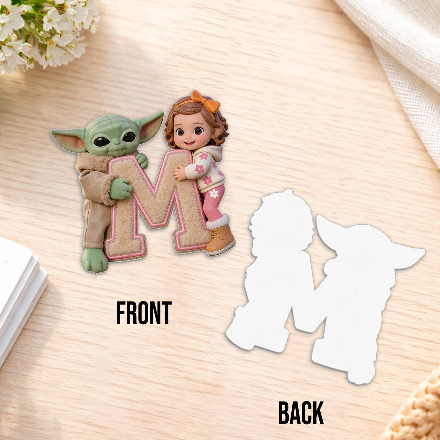 Best Friends - Personalized The Force Changeable Leather Patch Backpack