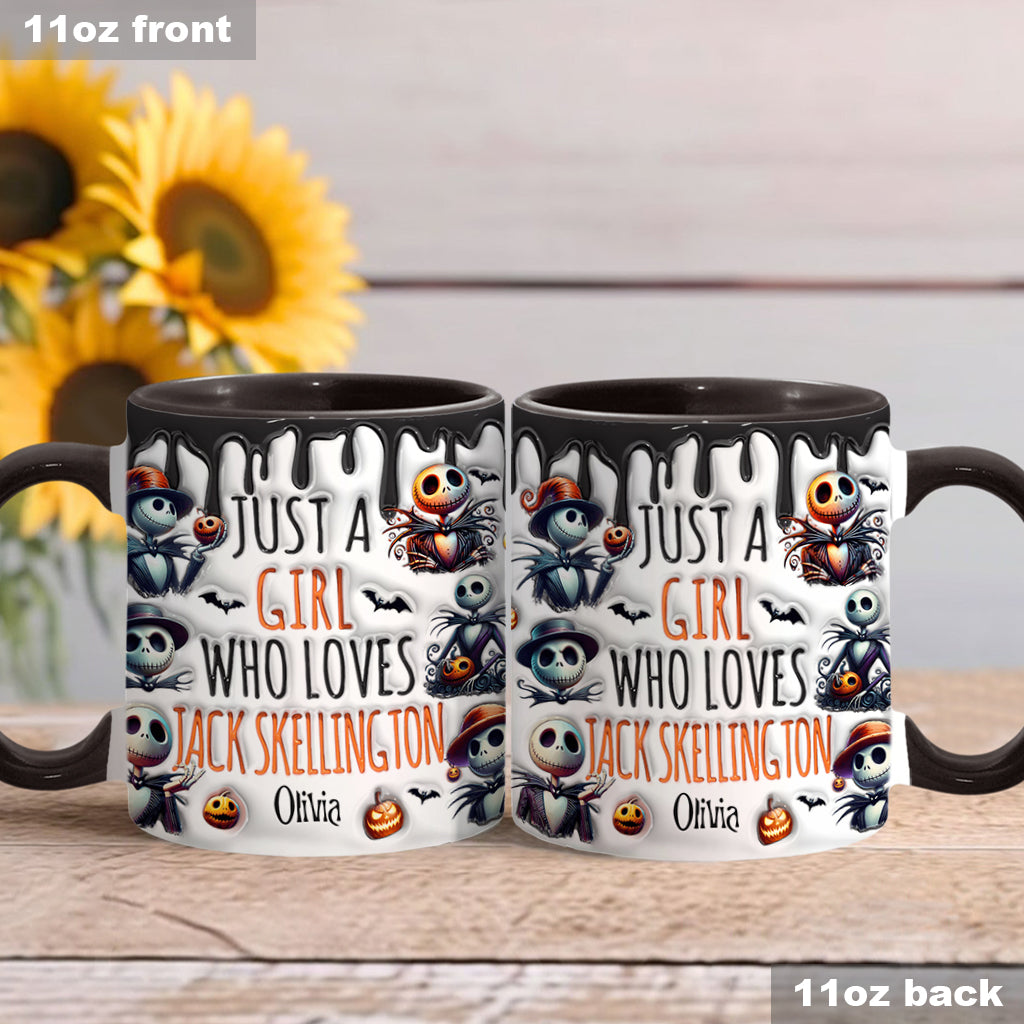 Just A Girl Who Loves Nightmare - Personalized Nightmare Accent Mug