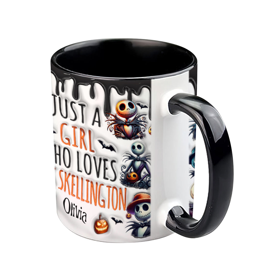 Just A Girl Who Loves Nightmare - Personalized Nightmare Accent Mug