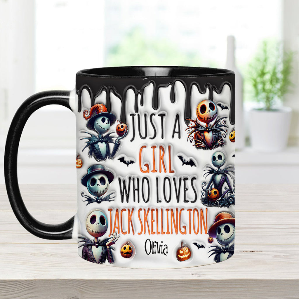 Just A Girl Who Loves Nightmare - Personalized Nightmare Accent Mug