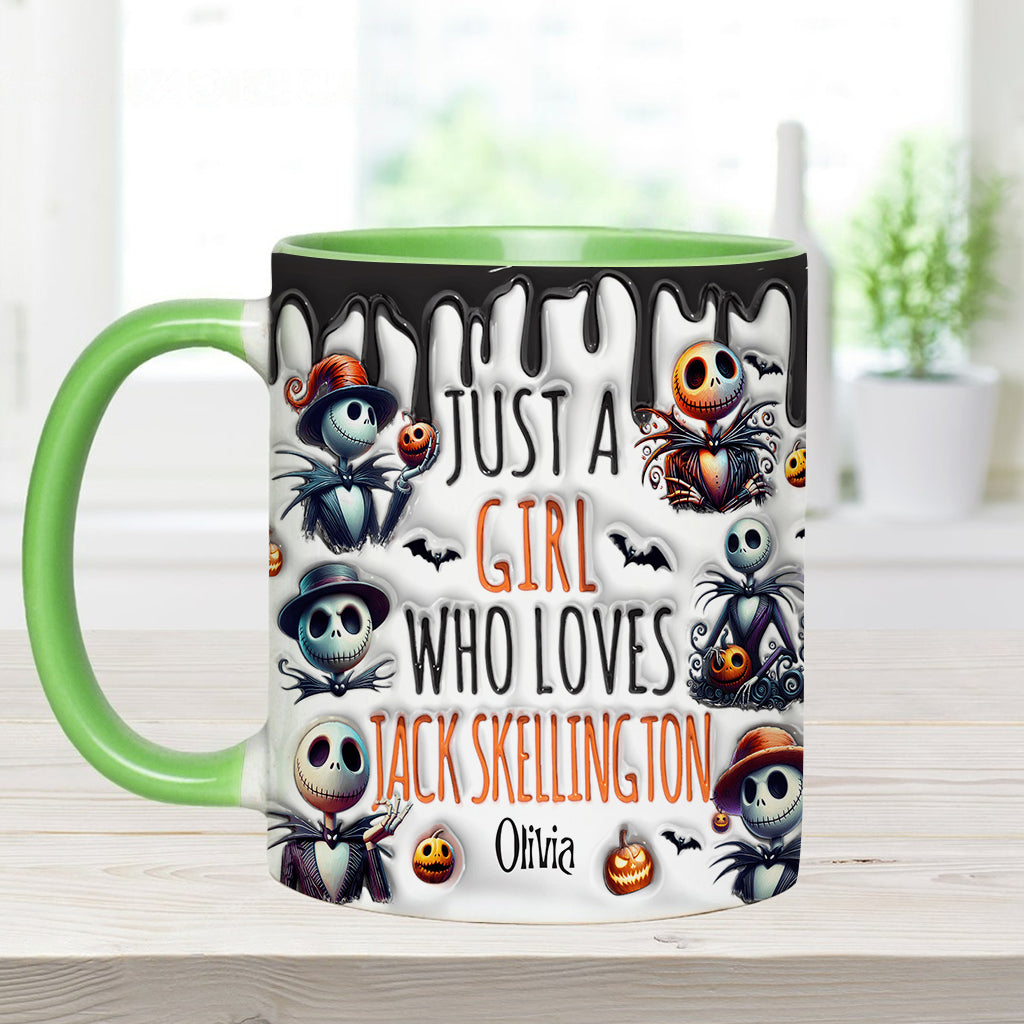 Just A Girl Who Loves Nightmare - Personalized Nightmare Accent Mug